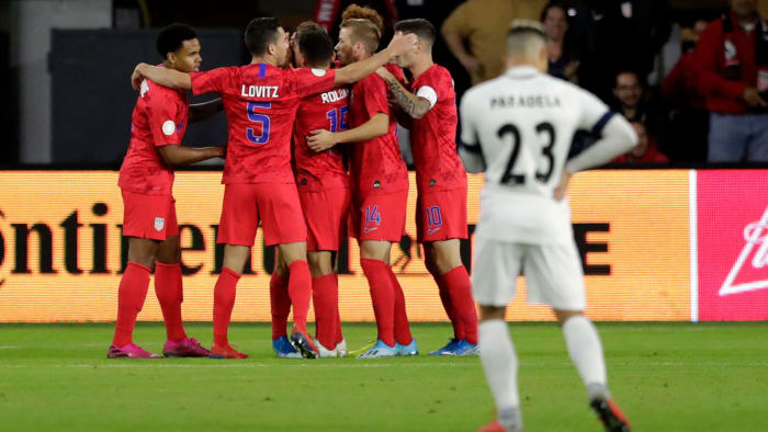 Weston McKennie scores for USA vs Cuba